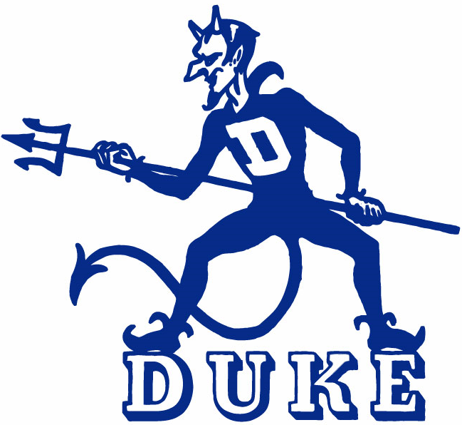 Duke Blue Devils 1948-1954 Primary Logo iron on paper